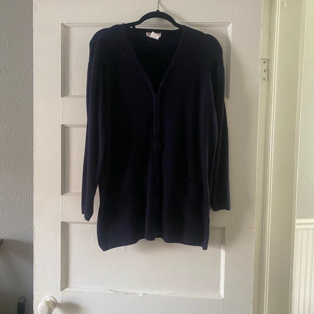 Talbots Dark Blue Cardigan Sweater